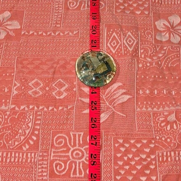 Bermuda Bay 100% Silk Hawaiian Camp Shirt XXL Floral Tribal Print Coral Salmon - Picture 3 of 4